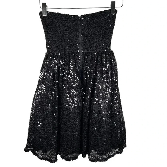City Triangle Sequin Party Dress Size 1 Small Pearl Rhinestone New Year’s Formal - Picture 2 of 11